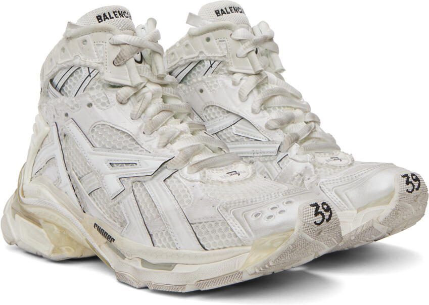 Balenciaga Off-White Runner High Sneakers - Picture 2