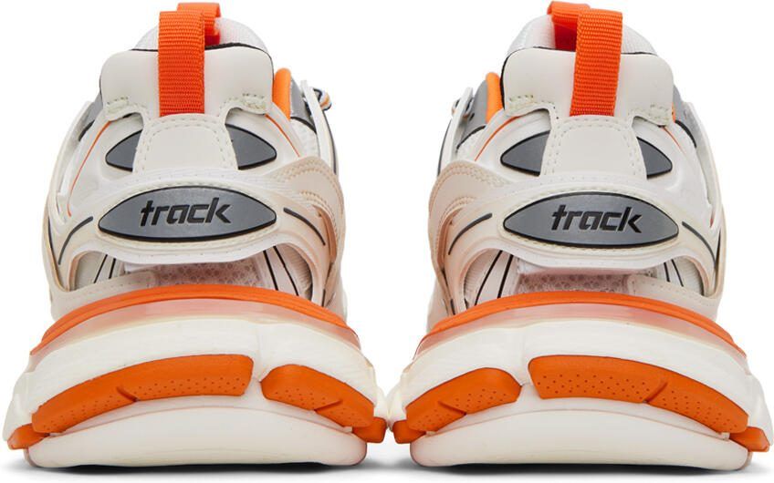 Balenciaga Orange  White Track Sneakers