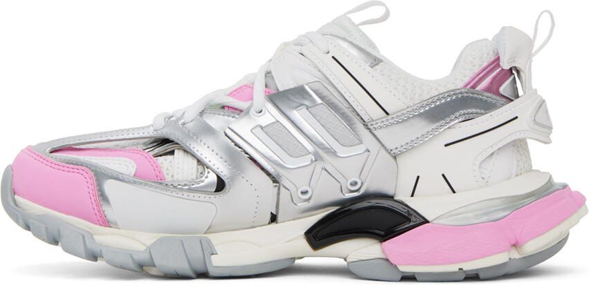 Balenciaga Pink  White Track Sneakers - Picture 3