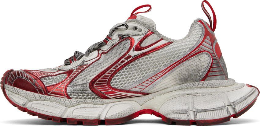 Balenciaga White  Red 3XL Sneakers - Picture 3