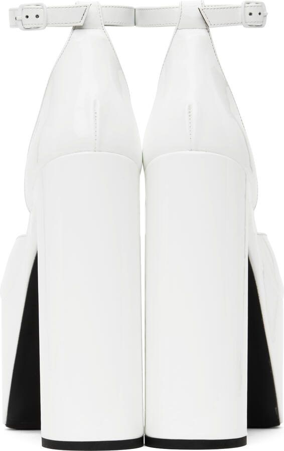 Balenciaga White Camden 160 Heeled Sandals - Picture 4
