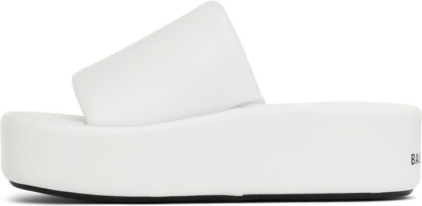 Balenciaga White Rise Sandals - Picture 3