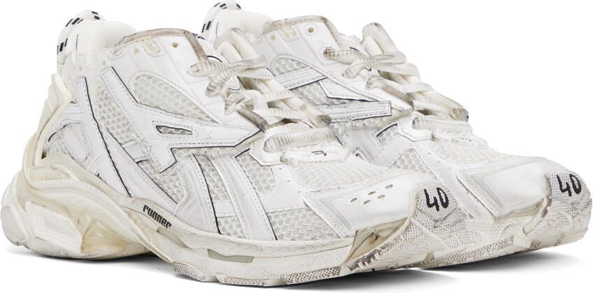 Balenciaga White Runner Sneakers - Picture 2
