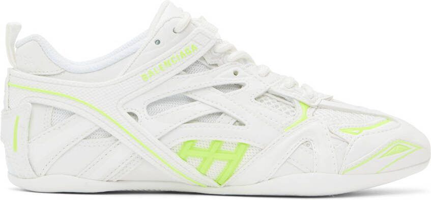 Balenciaga Off-White  Yellow Drive Sneakers - Picture 5