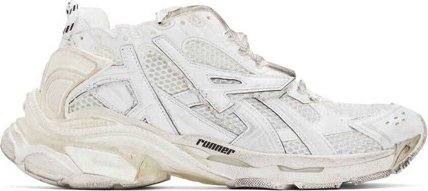 Balenciaga White Runner Sneakers - Picture 4