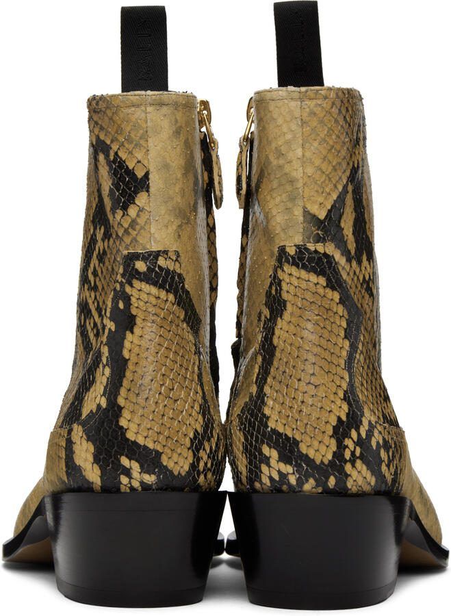 Bally Black  Tan Gaiman Boots - Picture 3