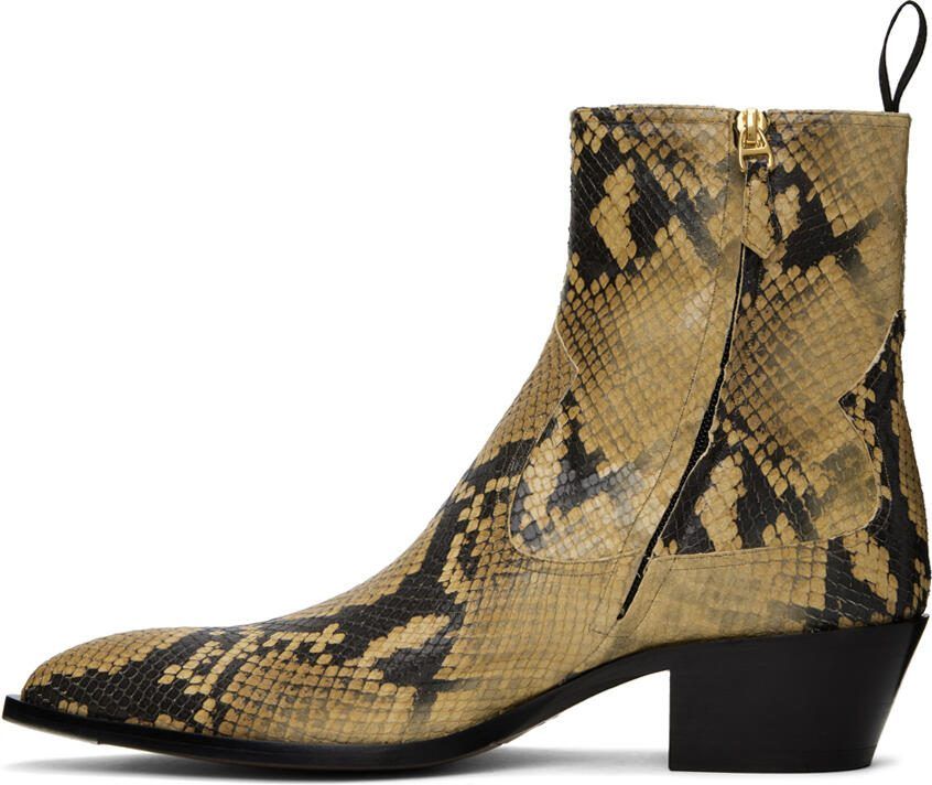 Bally Black  Tan Gaiman Boots - Picture 2