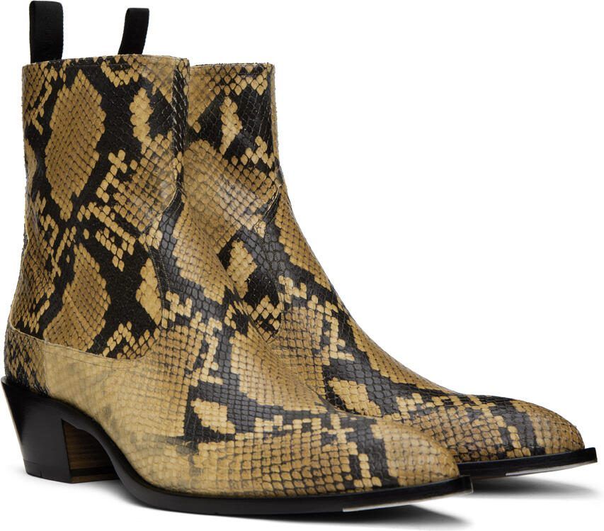 Bally Black  Tan Gaiman Boots