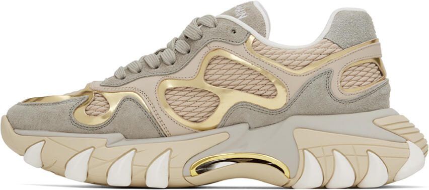 Balmain Beige  Gray B-East Sneakers - Picture 3