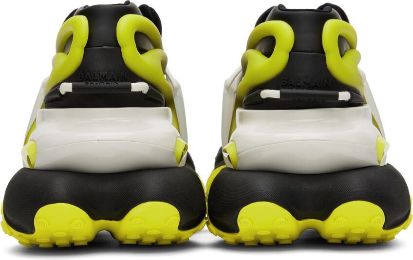 Balmain Black  Green Unicorn Sneakers