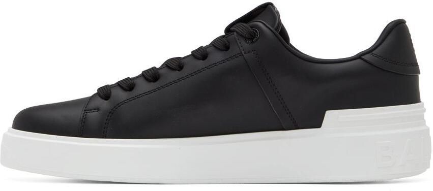 Balmain Black  White B-Court Sneakers - Picture 3