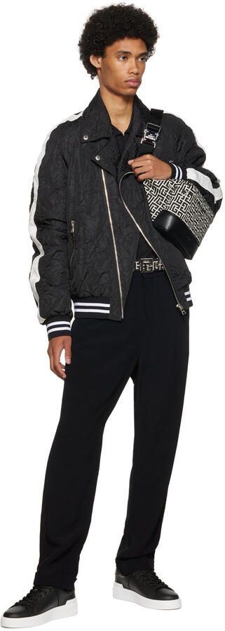 Balmain Black  White B-Court Sneakers - Picture 4