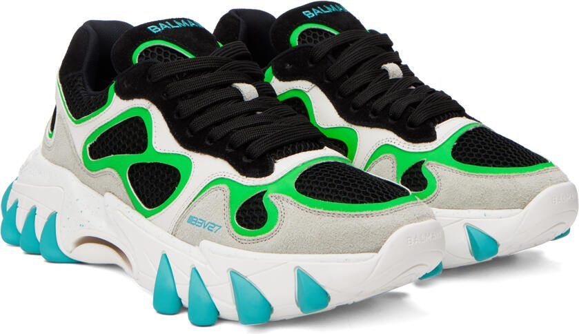 Balmain Black  White B-East Sneakers - Picture 2