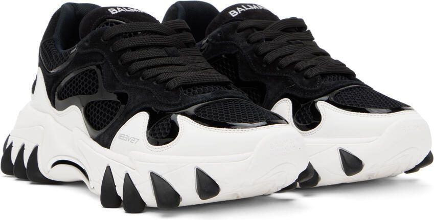 Balmain Black  White B-East Sneakers - Picture 2