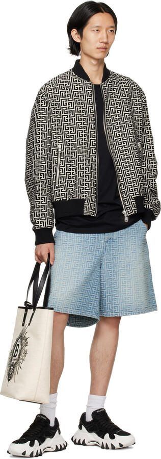 Balmain Black  White B-East Sneakers - Picture 4