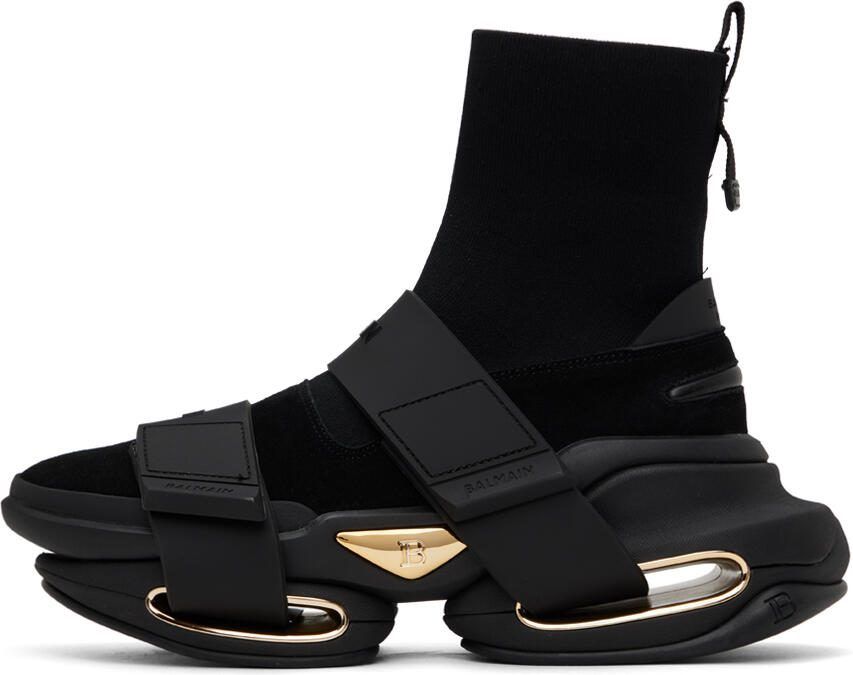Balmain Black B-Bold Sneakers - Picture 3