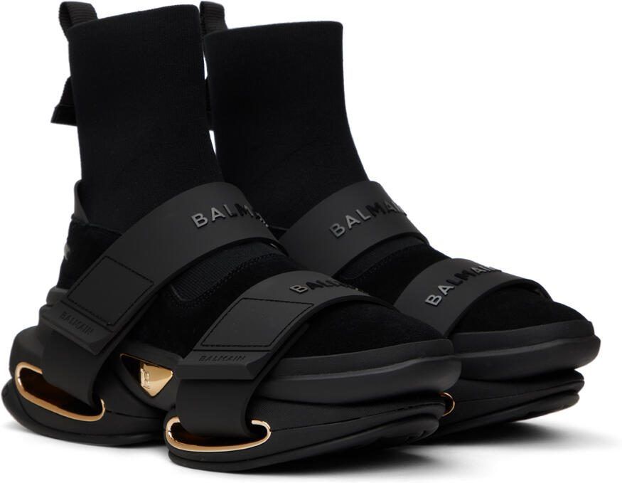 Balmain Black B-Bold Sneakers - Picture 2