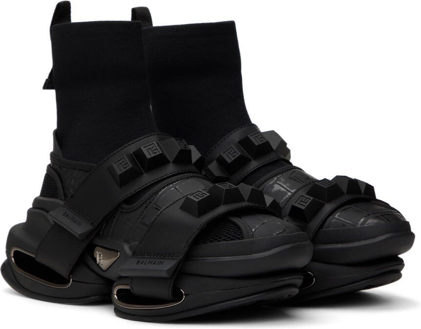 Balmain Black B-Bold Sneakers - Picture 2