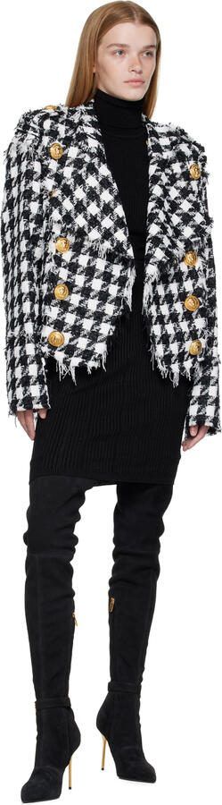 Balmain Black Raven Tall Boots - Picture 4