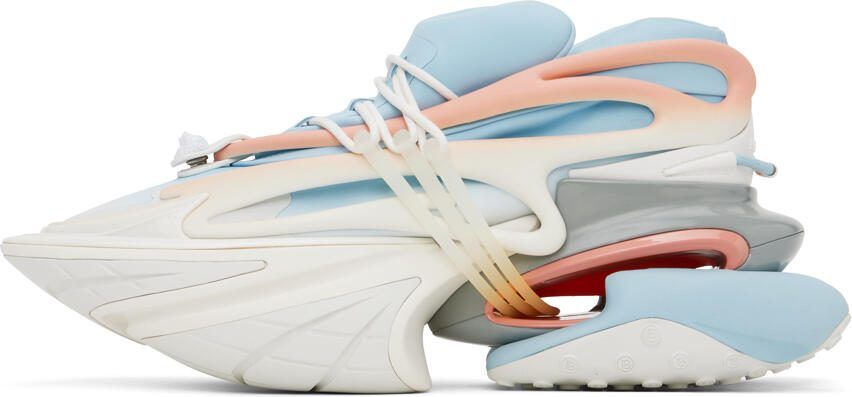 Balmain Blue  Pink Unicorn Sneakers - Picture 3