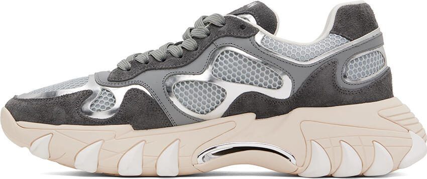 Balmain B-East panelled low-top sneakers Grey - Picture 3