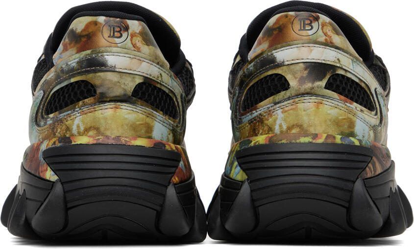Balmain Khaki  Black B-East Sneakers