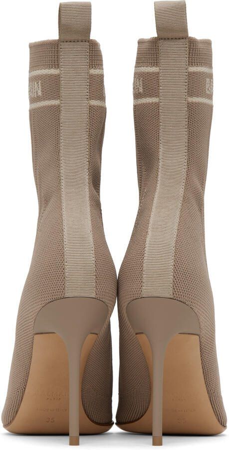 Balmain 95mm Skye ankle boots Brown - Picture 5