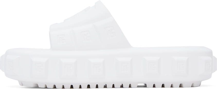 Balmain White Ari Sandals - Picture 3