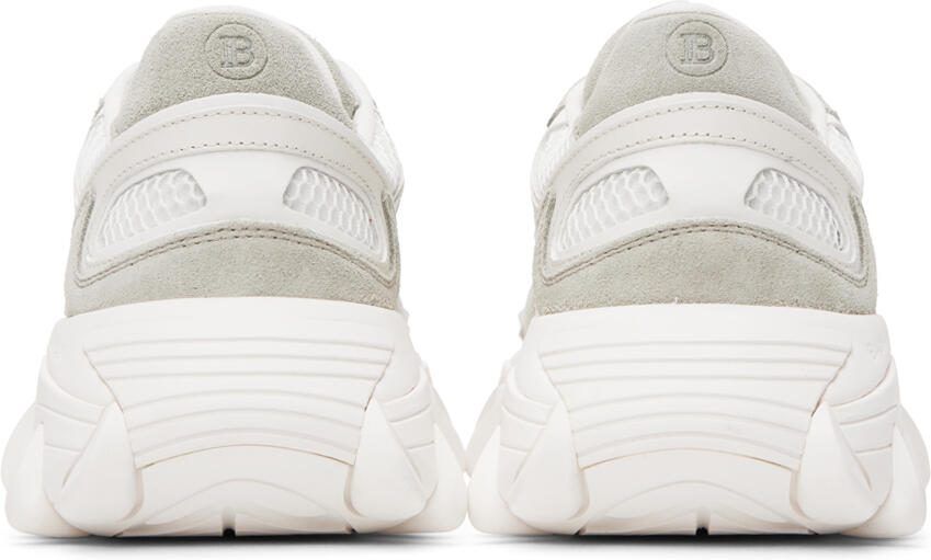Balmain White B-East Sneakers