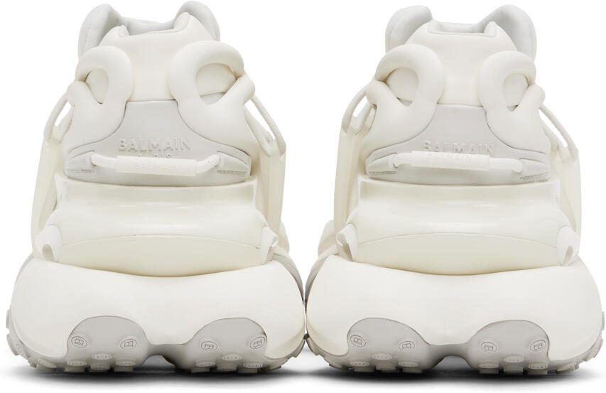 Balmain White Unicorn Sneakers - Picture 4