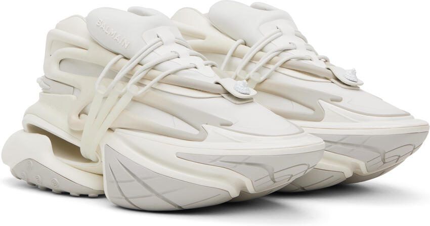 Balmain White Unicorn Sneakers