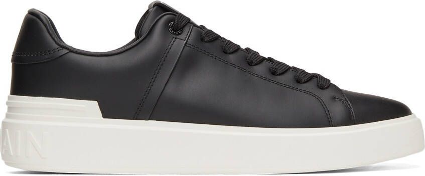 Balmain Black  Off-White B-Court Sneakers - Picture 5
