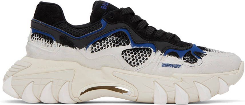 Balmain Black  White B-East Sneakers - Picture 5