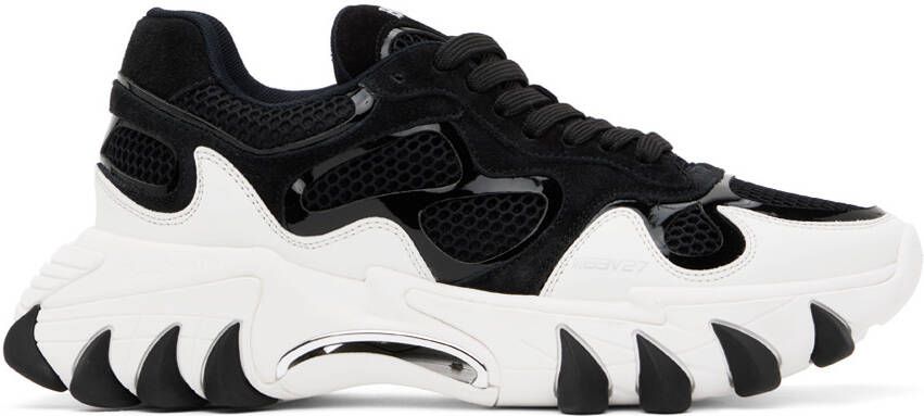 Balmain Black  White B-East Sneakers - Picture 5