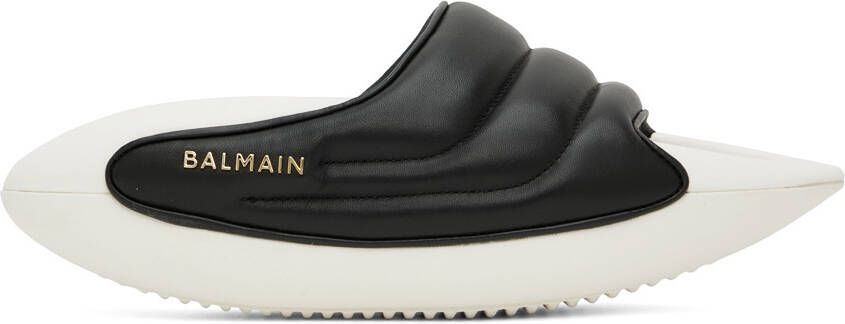 Balmain Black  White B-It Sandals