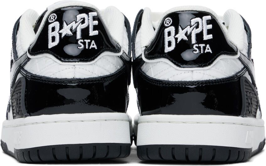 BAPE Black  White Sk8 Sta #5 M2 Sneakers - Picture 5