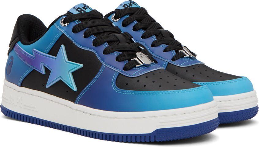 BAPE Blue  Black STA #7 M2 Sneakers - Picture 2