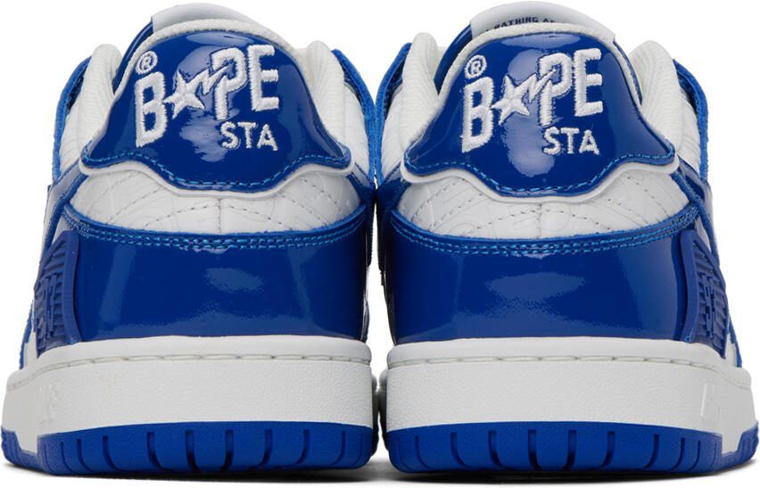 BAPE Blue  White SK8 STA #5 Sneakers - Picture 5