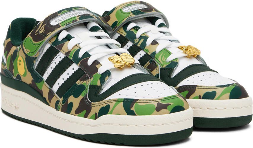 BAPE Blue  White adidas Edition Forum 84 Low Sneakers - Picture 3