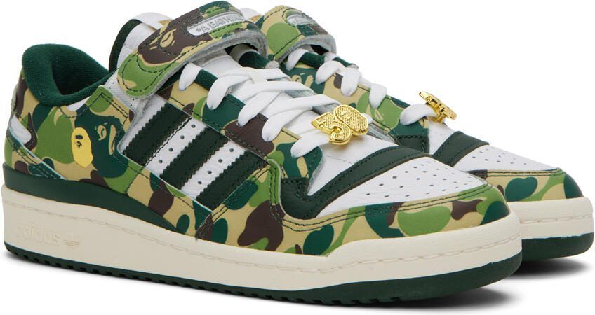 BAPE Blue  White adidas Edition Forum 84 Low Sneakers - Picture 4