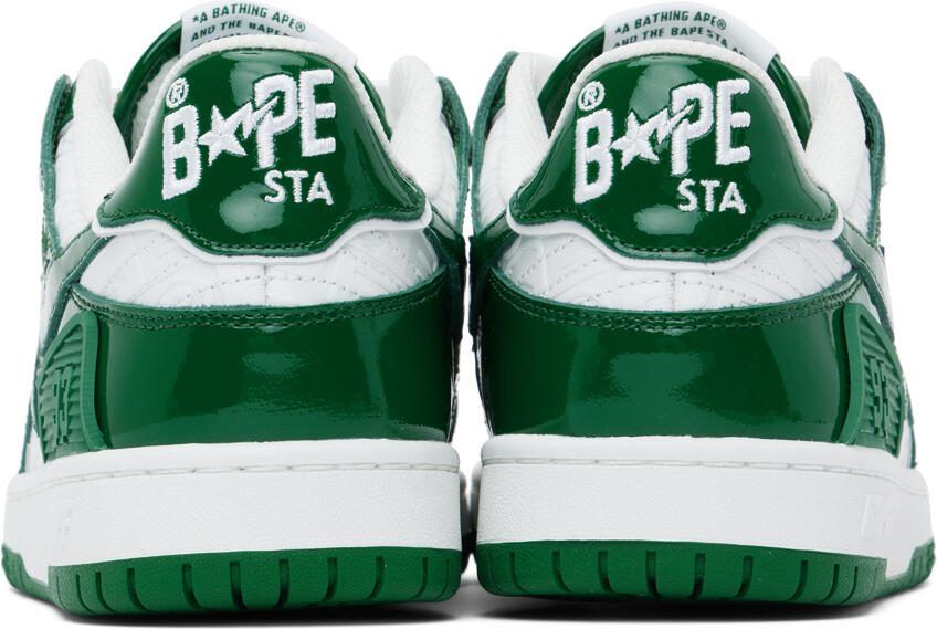 BAPE Green  White SK8 STA #5 Sneakers