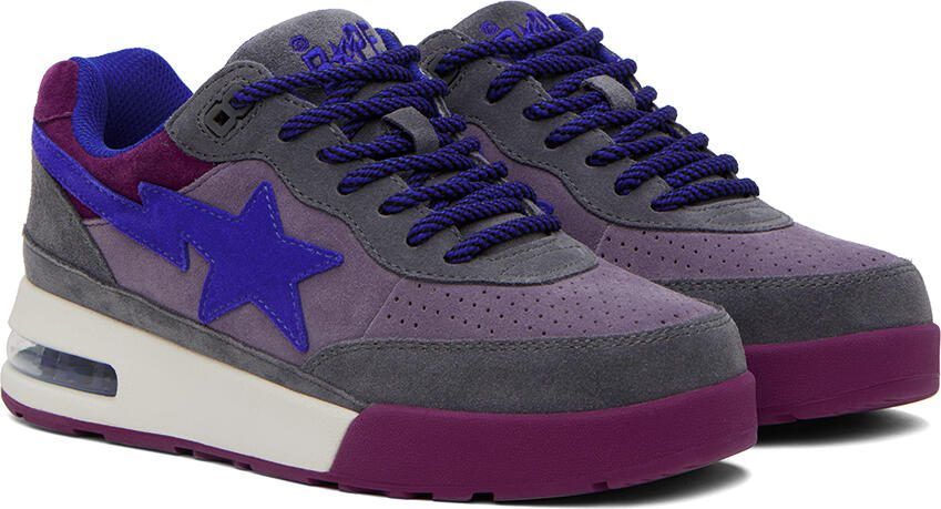 BAPE Blue  Gray Road Sta #1 M2 Sneakers - Picture 2
