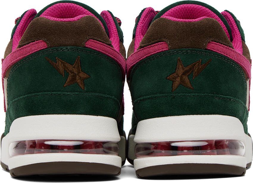 BAPE Green  Pink Road Sta #1 M2 Sneakers