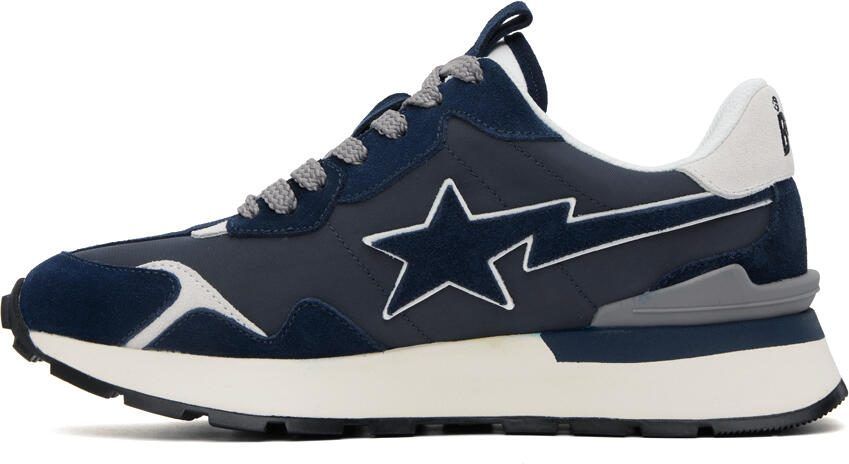 BAPE Navy  Gray Road Sta Express Sneakers - Picture 3