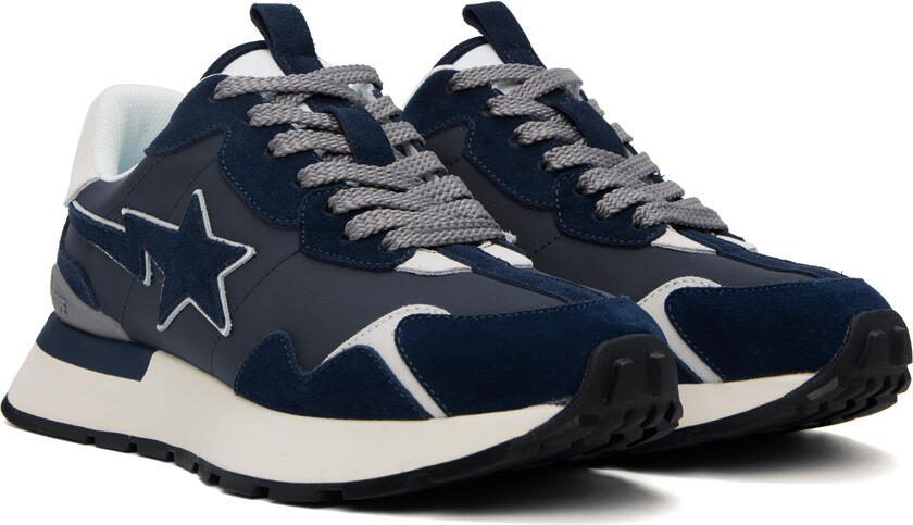 BAPE Navy  Gray Road Sta Express Sneakers - Picture 2