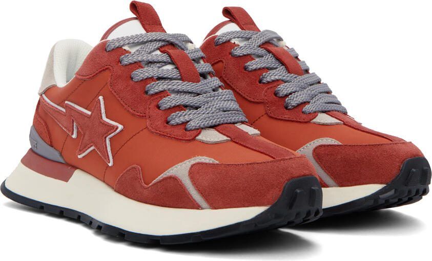 BAPE Orange  Gray Road Sta Express Sneakers - Picture 2