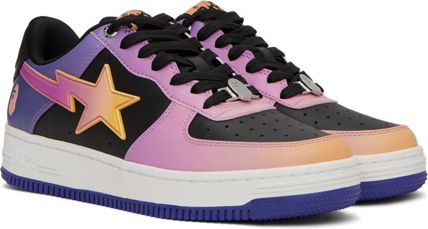 BAPE Purple  Black STA #7 M2 Sneakers - Picture 2
