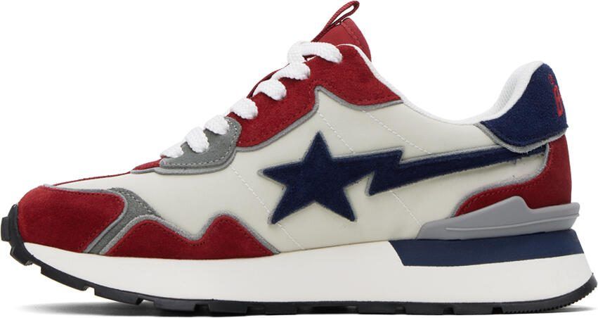 BAPE Red  Navy Road STA Express Sneakers - Picture 2