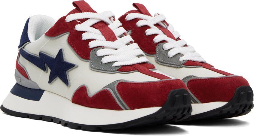 BAPE Red  Navy Road STA Express Sneakers - Picture 3