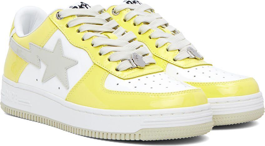BAPE SSENSE Exclusive Yellow Sta Sneakers - Picture 2